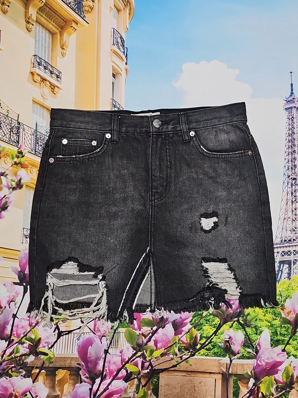 We‎ the Free Denim Mini Skirt Size 25 - Picture 2 of 5